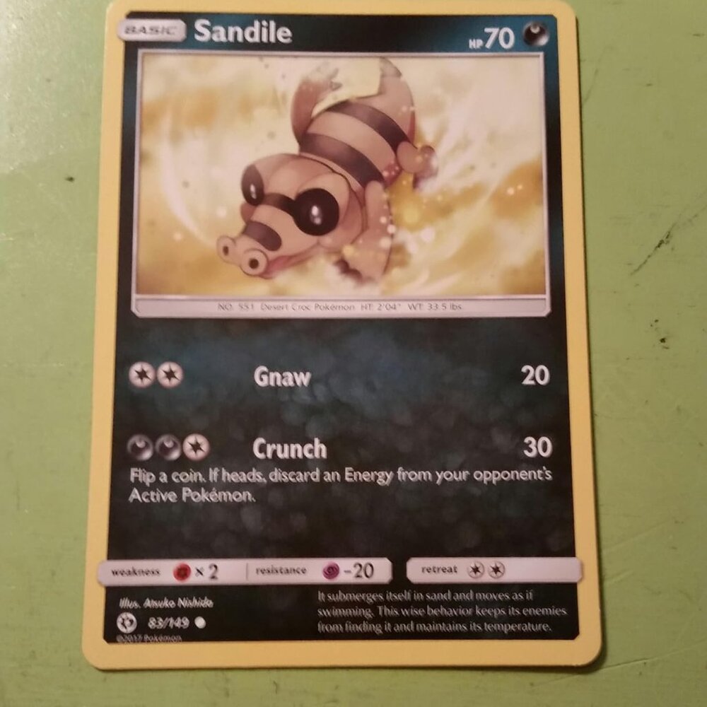 Pokemon® Card Lot 003 Cards SANDILE  KROKOROK KROOKODILE